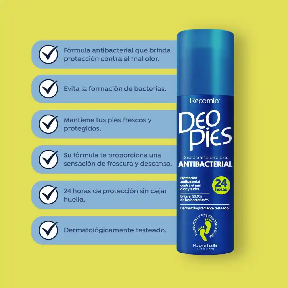 Oferta Desodorante Pies Deo Pies Antibacterial Spray X