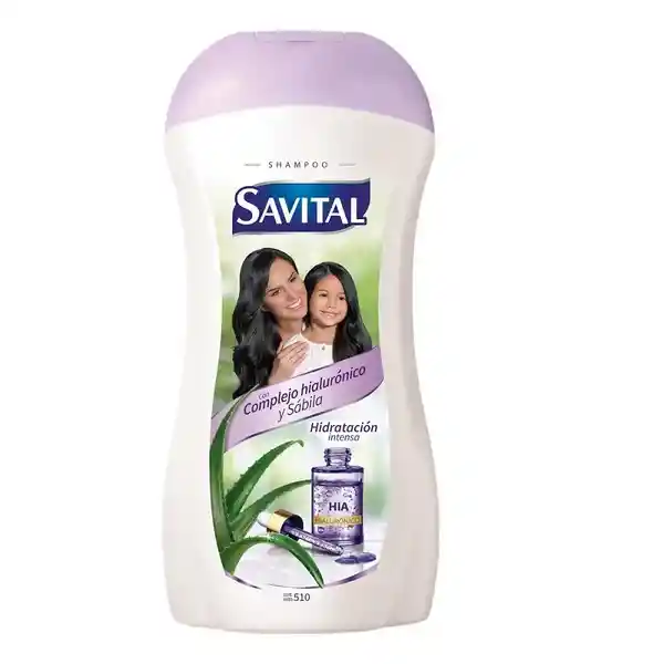 Savital Shampoo Hidratación Intensa Complejo Hialurónico 510 mL
