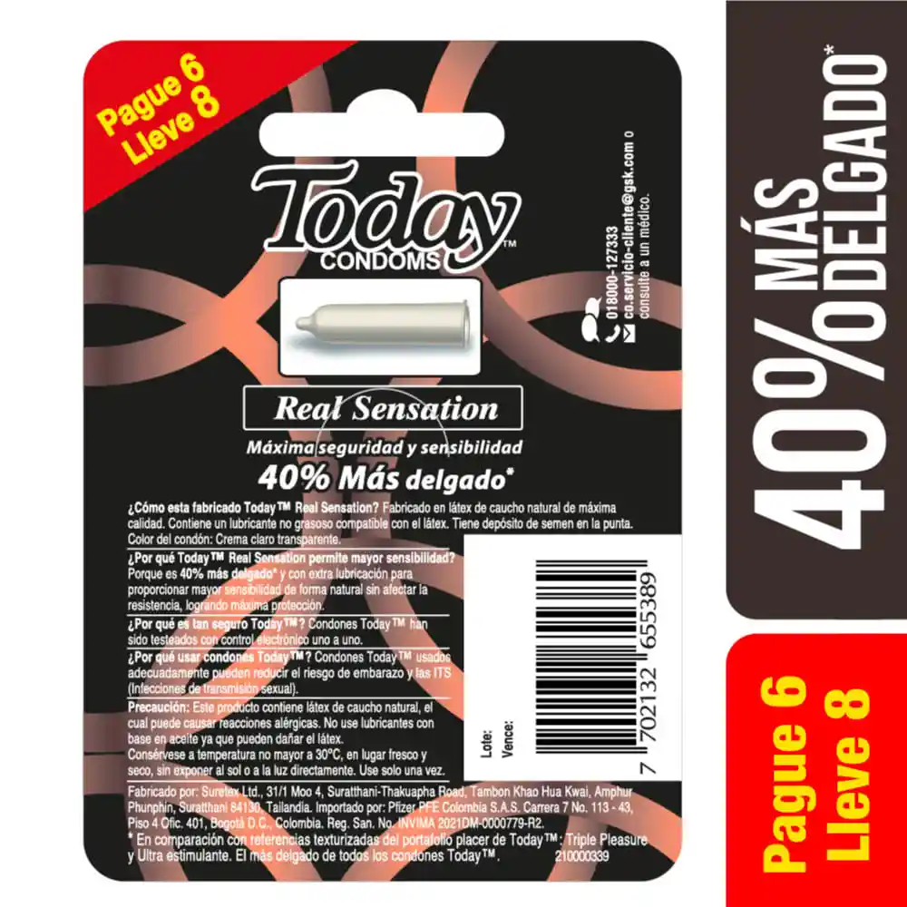 Oferta Condon Today Real Sensation