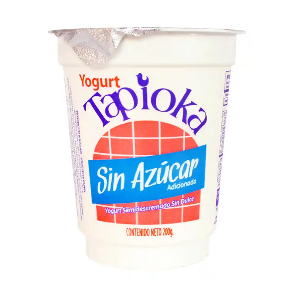 Tapioka Yogurt Natural sin Azúcar