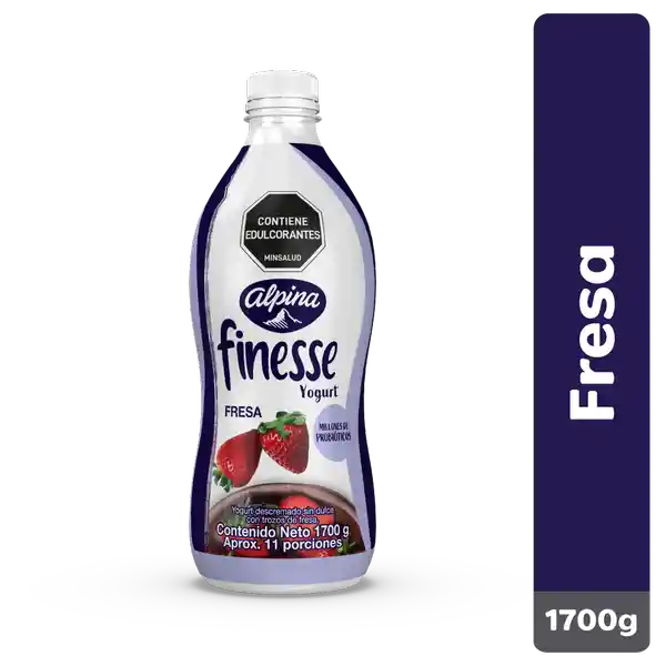 Alpina Finesse Yogurt con Probióticos Sabor a Fresa