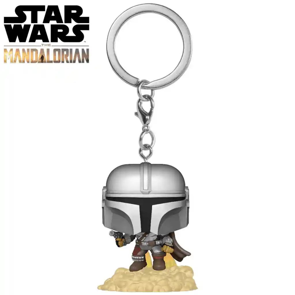 Llavero Funko Pop The Mandalorian With Blaster Star Wars