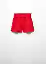 Short Nalu Niñas Rojo Talla 14 Mango