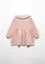 Vestido Ribis Rosa Talla 66 Niñas Mango