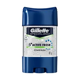 Antitranspirante en Gel Invisible Gillette Power Rush 82 g