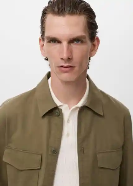 Chaqueta Alicudi Khaki Talla S Hombre Mango