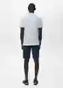 Camiseta Bellow Agua Talla S Hombre Mango
