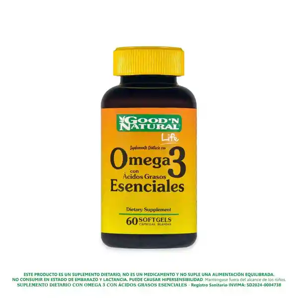 Goodn Natural Suplemento Dietario Omega 3