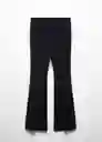 Pantalón Teresa Negro Talla 42 Mujer Mango