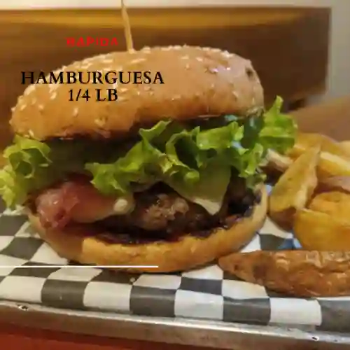 Rapida- Hamburguesa de 1/4 de Libra