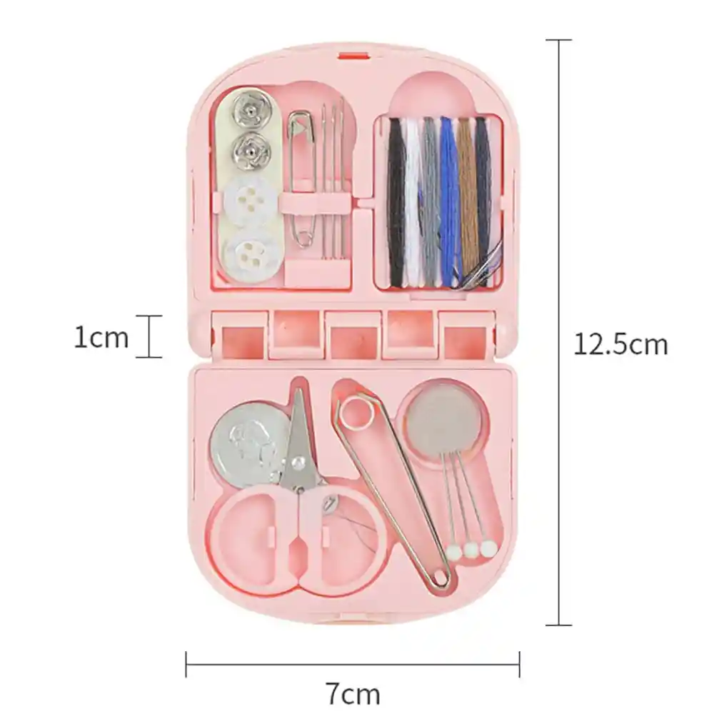 Miniso Kit de Costura Portátil Rosa