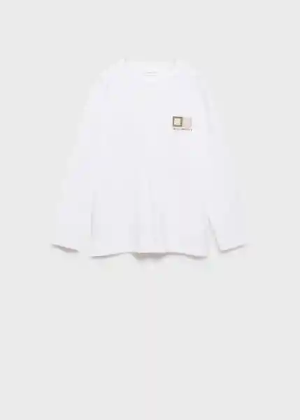 Camiseta Unleash Off White Talla 12 Niños Mango