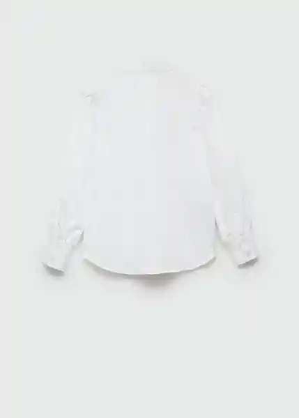 Camisa Cora Blanco Talla 06 Niñas Mango