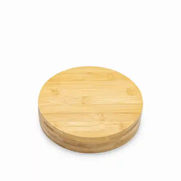Kit Vino Caja Bambú Redonda Ambiente Gourmet