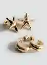 Pack Pendientes Trini Oro Talla 99 Mujer Mango