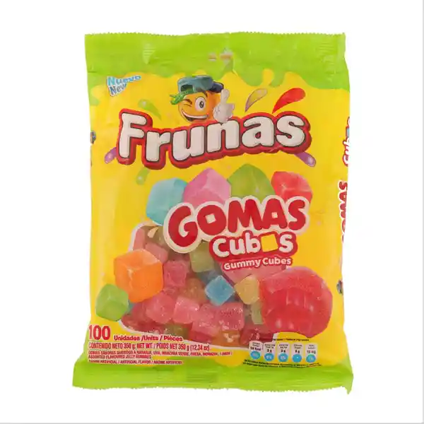 Gomas Frunas Cubos Surtido