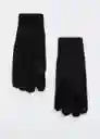 Guantes Monas Negro Talla 99 Mujer Mango