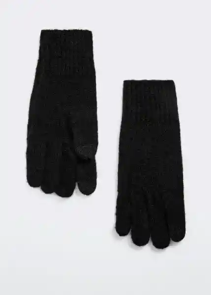 Guantes Monas Negro Talla 99 Mujer Mango