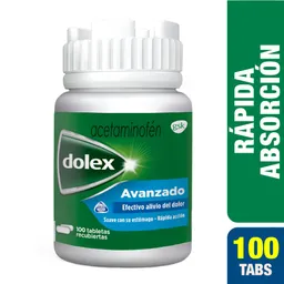 Dolex Avanzado Alivio eficaz del dolor y la fiebre 100 Tabs
