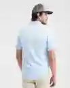 Camiseta Slim Fit Masculino Azul Cristalino Claro T M Chevignon