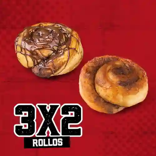 3x2 Rollos Dulces Nutella O Canela