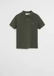 Mango Camisa Polo 6 Khaki Talla 08