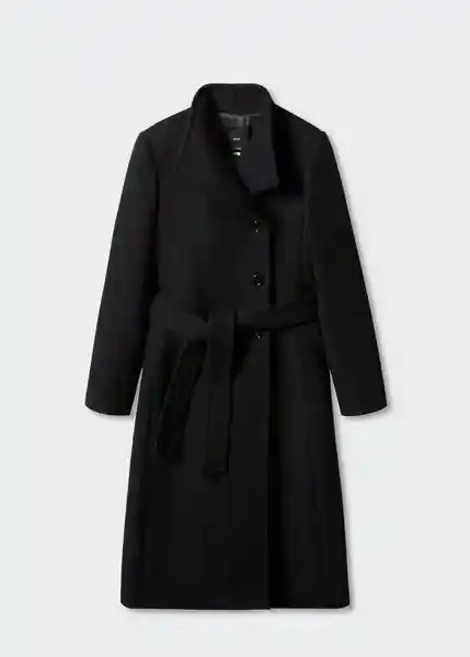 Abrigo Sirenita Negro Talla M Mujer Mango