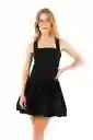 Vestido Corto Miuccia Negro Talla XS Mercedes Campuzano