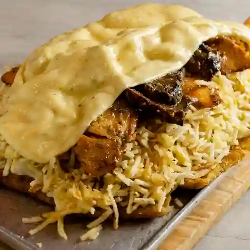 Patacon carne y pollo