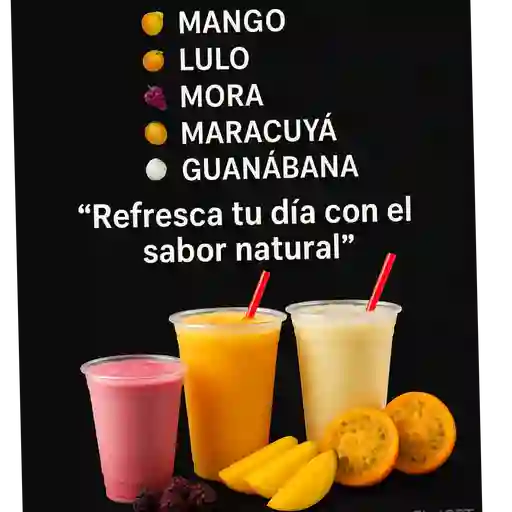 Jugos naturales en leche