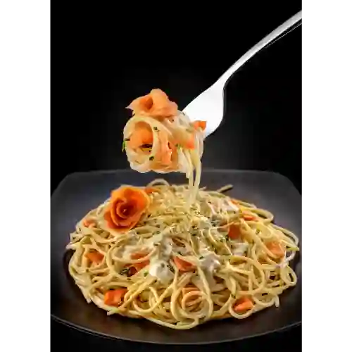 Spaguettis Salmon