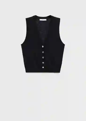 Chaleco Lucrecia Negro Talla M Mujer Mango