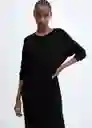 Vestido Vieira Negro Talla L Mujer Mango