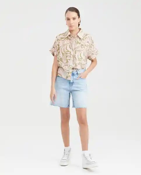 Camiseta Foliage Resort Femenino Verde Boa Oscuro T L Chevignon