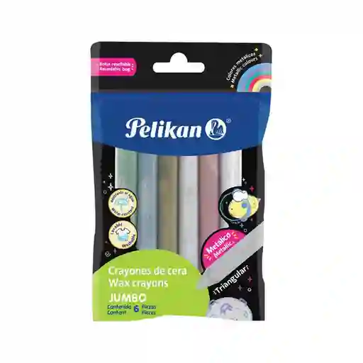 Pelikan Crayon Triangular Metalizado 50600622