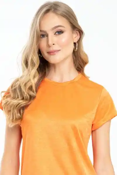Camiseta Tornasol Color Naranja Masmelo Talla L Ragged