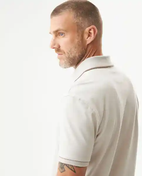 Camiseta Details Contrats Polo Beige Guijarro T S Chevignon