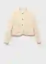 Chaqueta Anne Beige Talla XS Mujer Mango