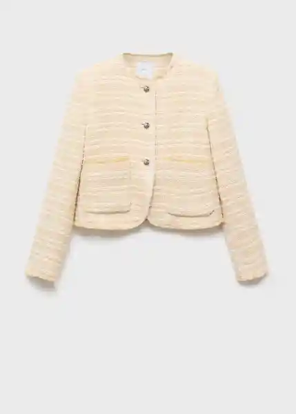 Chaqueta Anne Beige Talla XS Mujer Mango