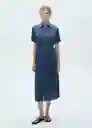 Vestido Gaia-w Azul Talla M Mujer Mango