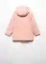 Abrigo Parka Gaba5 Rosa Talla 07 Niña Mango