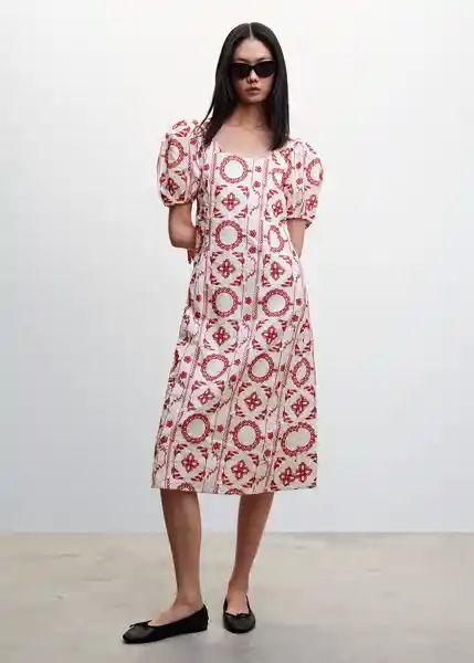 Vestido Vilora-H Blanco Talla S Mujer Mango