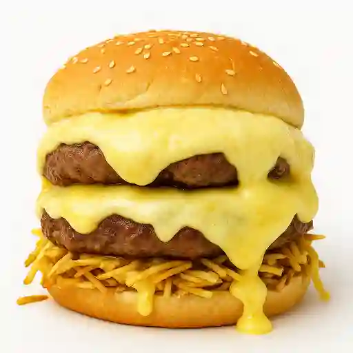 Hamburguesa doble gratinada