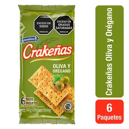 Crakeñas Oliva y Oregano 6pack