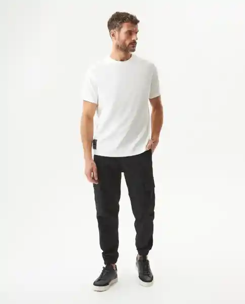 Camiseta Racing Fabric Masculino Blanco Claro Talla L Chevignon
