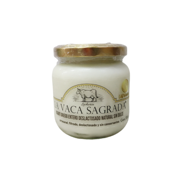 La Vaca Sagrada Yogurt Griego Natural Sin Azúcar 230 g