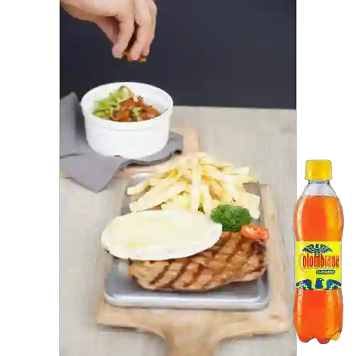 Combo Planchita de Pollo + Colombiana 400 ml