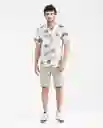 Camiseta Beach Leaf Crudo Angora Claro T. XXL Chevignon