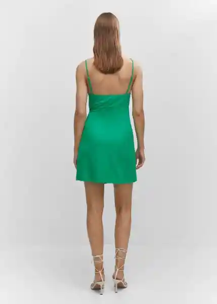 Vestido Lari Verde Talla XS Mujer Mango