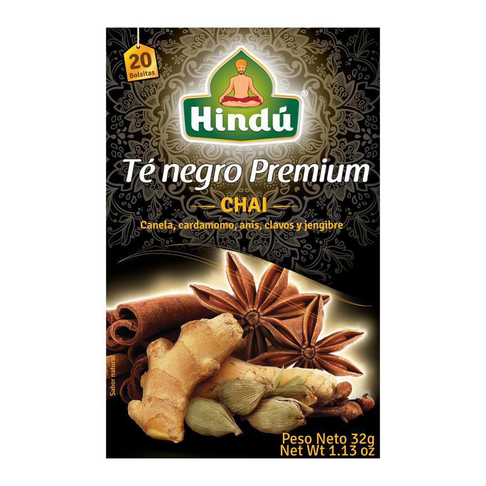 Hindu Té Negro Premium Chai 20 und